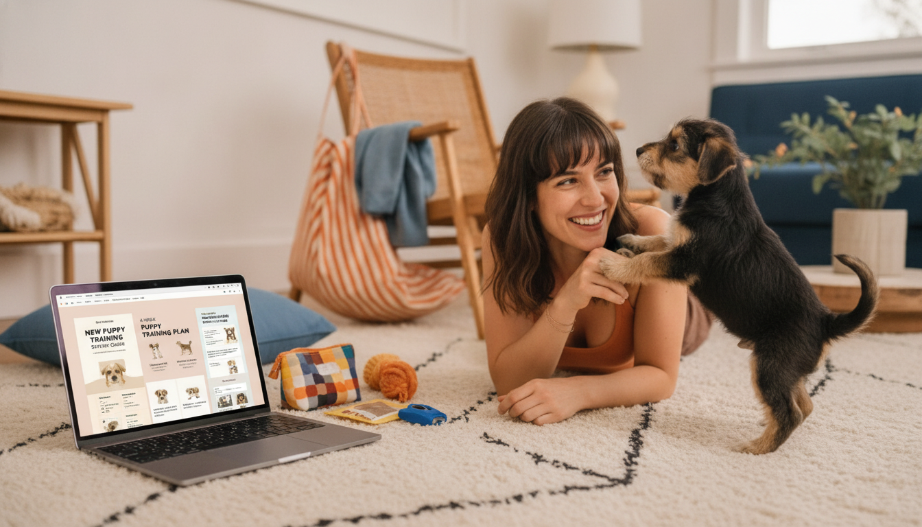 4-Week Puppy Training Plan: Potty, Cues & Socialization