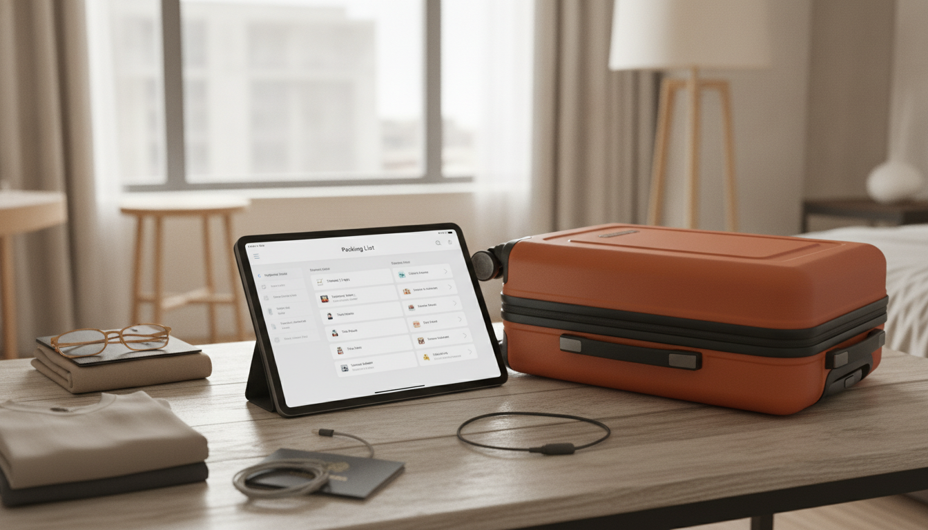 Minimalist Digital Packing Planner for Light, Stress-Free Trips