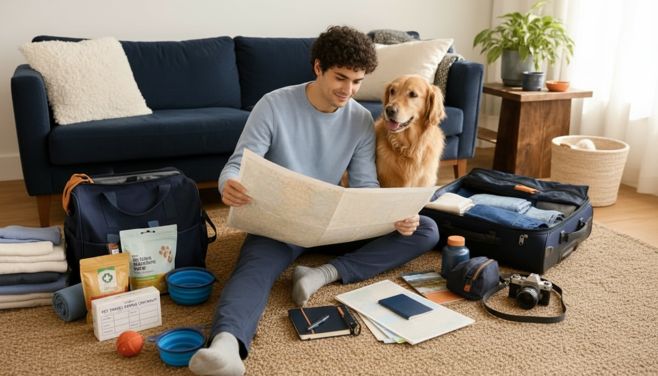 Pet Travel Packing Checklist + Printable Planner (Dogs & Cats)