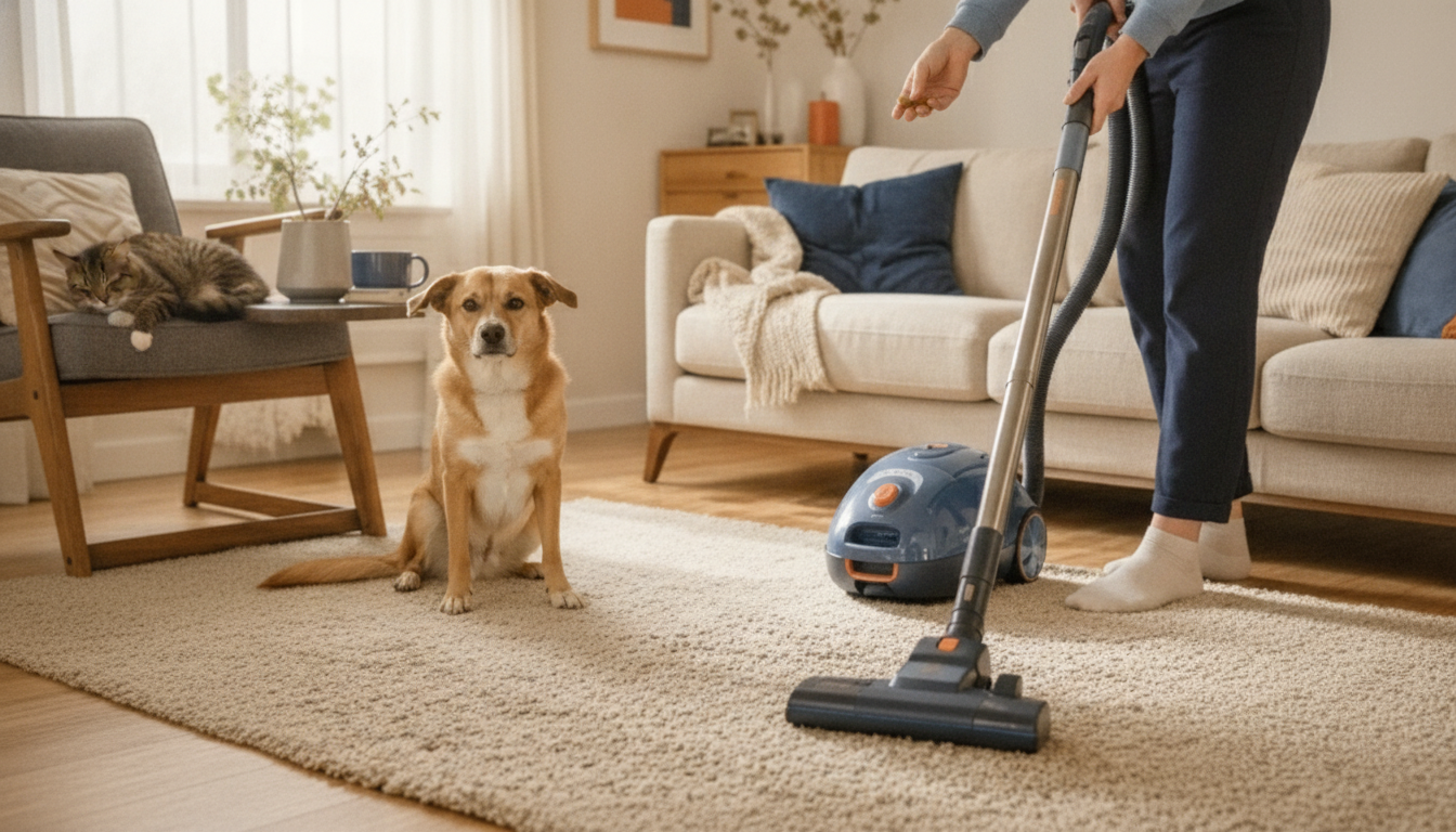 Stop Vacuum Fear: Calm Training Steps for Dogs & Cats